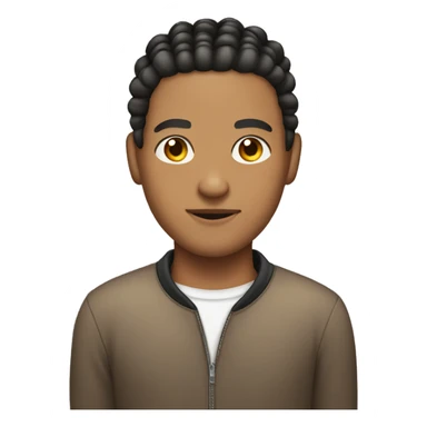 Lightskin man with cornrows sticker