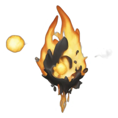 Coeur noir explosé sticker