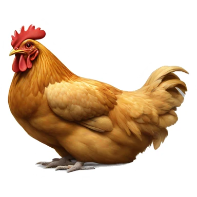 Chicken lying down smoking with crocs on sticker