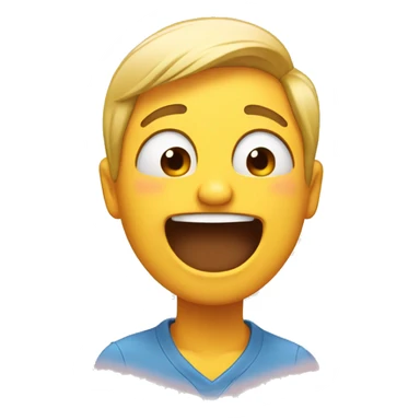 emoji laughing and crying  sticker
