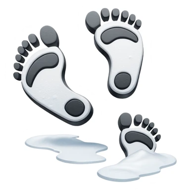 Snow Foorprints sticker