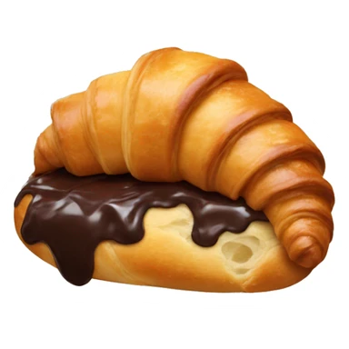 croissant con chocolate  sticker