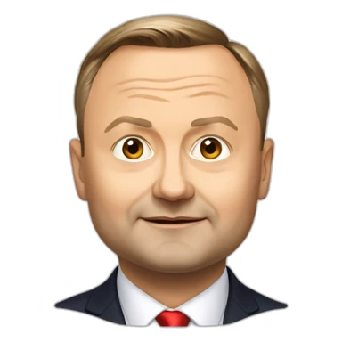 andrzej duda president of poland sticker