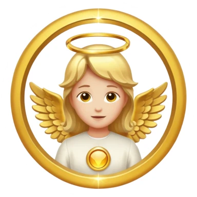Just a simply Angel circle (without a figure in it) sticker