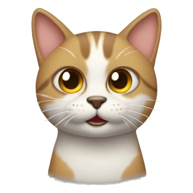 gato con cara asustada sticker