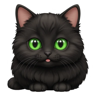 Black munchkin cat sticker