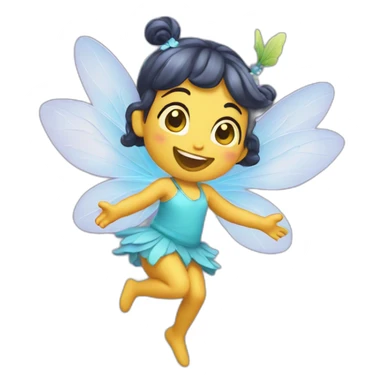Little laugh fairy sticker