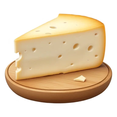 cinematic-realistic-brie-cheese-emoji,-featuring-soft-ripened-cheese-with-a-delicate white rind-rendered-with-lifelike-detail-and-inviting,-natural-lighting sticker