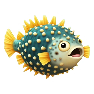 Pufferfish break dancing  sticker