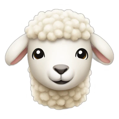 stuffed toy lamb sticker