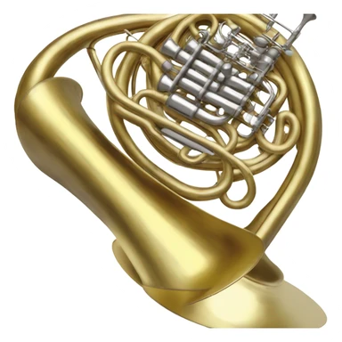 French horn sticker