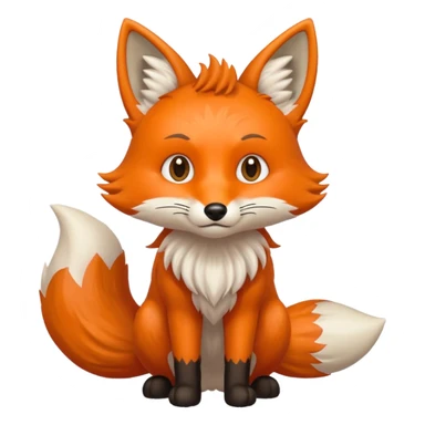 Fox with nine tails sticker