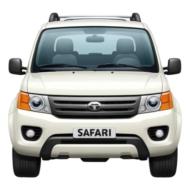 white tata safari sticker