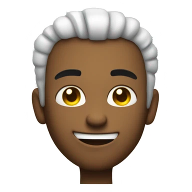 Smirk with finger guns sticker