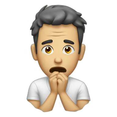 Hombre vomitando sticker