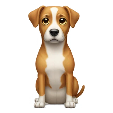 Dog with no legs sticker