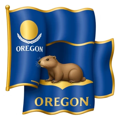 Flag of Oregon  sticker