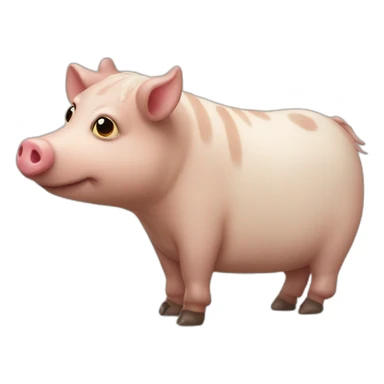 Centipede pig cow sticker