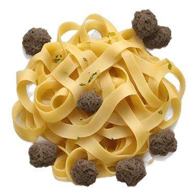 tagliatelle with truffle slices  sticker