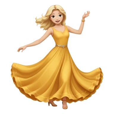 dancing woman sticker
