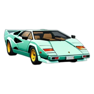 Lamborghini Countach sticker