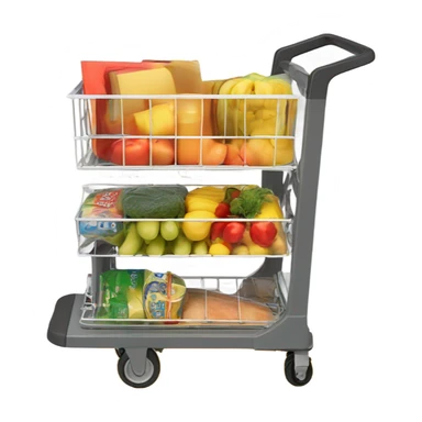 Grocery hopper sticker