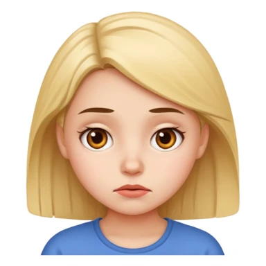 Girl with a bored face sticker