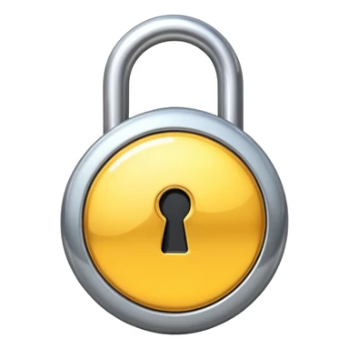 a unlocked lock  sticker