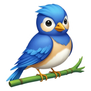 blue bird from Brazil, rio sticker