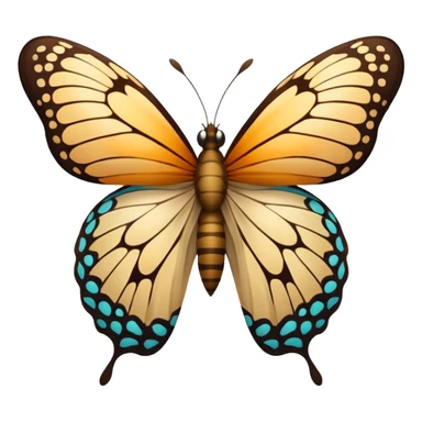 butterfly emerging from a cocoon sticker