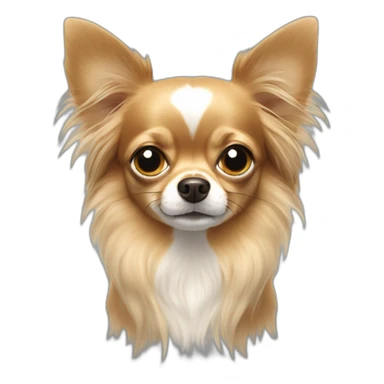 long-hair chihuahua sticker