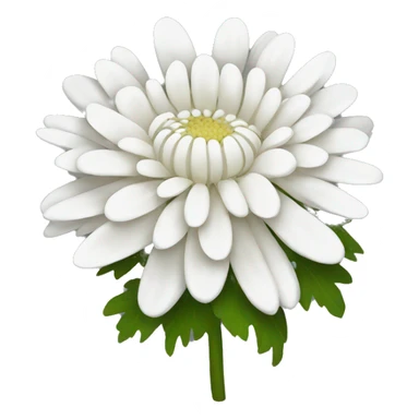 white chrysanthemum sticker