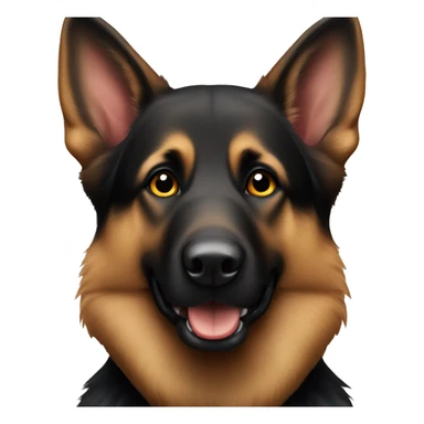 black and brown german shepherd sticker