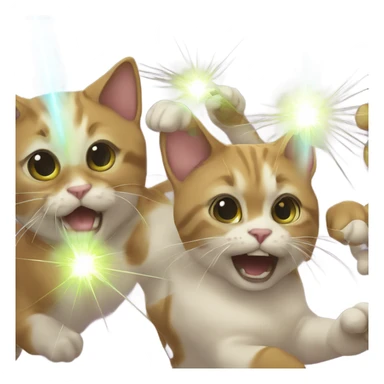 shoot cats with lasers sticker