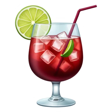 burgundy coloured cocktail sticker