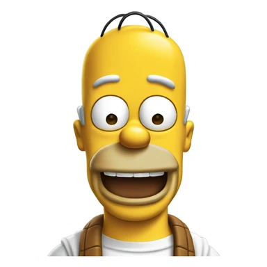 Homer Simpson, happy  sticker
