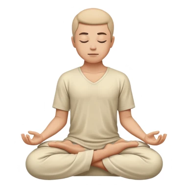 Meditation sticker