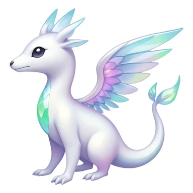  Iridescent white pale fakemon-creature  sticker