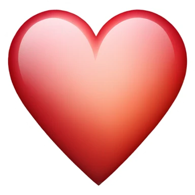 Red ombré heart sticker