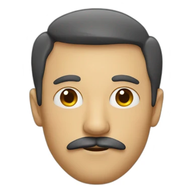 A man with square moustache sticker