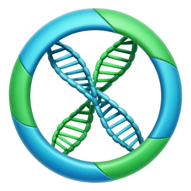 A DNA sphere icon sticker