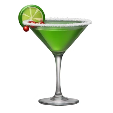Christmas martini sticker