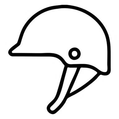 white helmet, clean and simple, minimalistic icon style sticker
