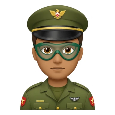 soldier with masks sticker