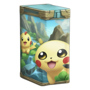 Pokemon Game Case Legendary Epic Random Loot Treasure sticker