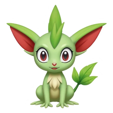 Ugly Fey Toony Axew-Celebi-Shaymin sticker