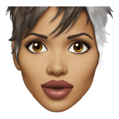Halle berry seductive kiss sticker