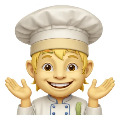 happy troll the yellow chef sticker