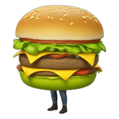 shrek with an burger sticker
