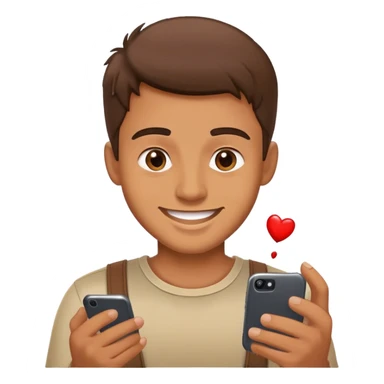 A guy playing blooket on his phone sticker